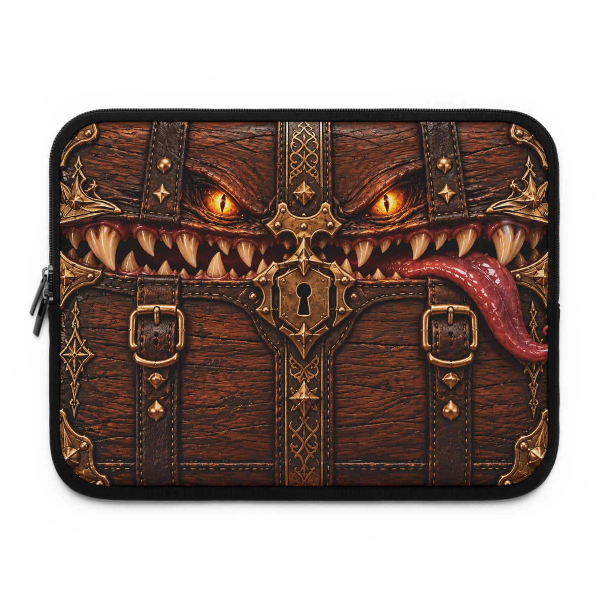 Mimic Laptop Sleeve | Dark Fantasy Treasure Chest Neoprene Cover
