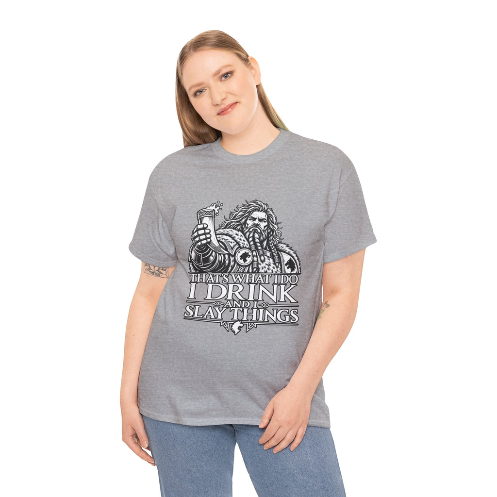 I Drink, I Slay Things Shirt – Space Wolf Humor & Tabletop Gaming Tee