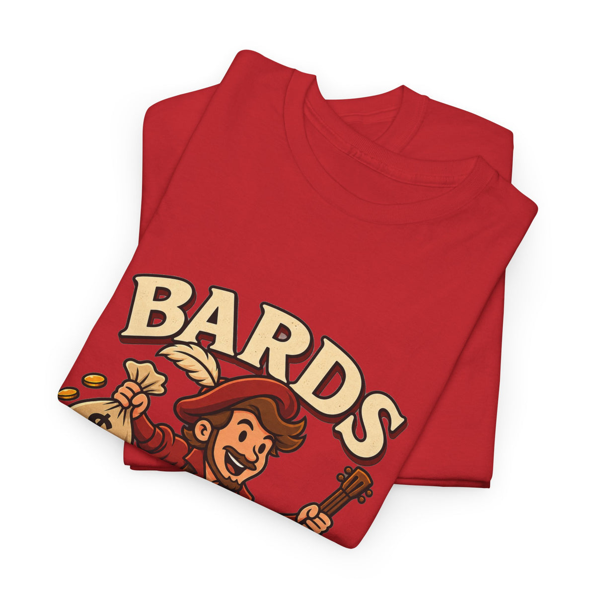 Bards: We Lute, Loot & Scoot T-Shirt | Funny Fantasy RPG Tee