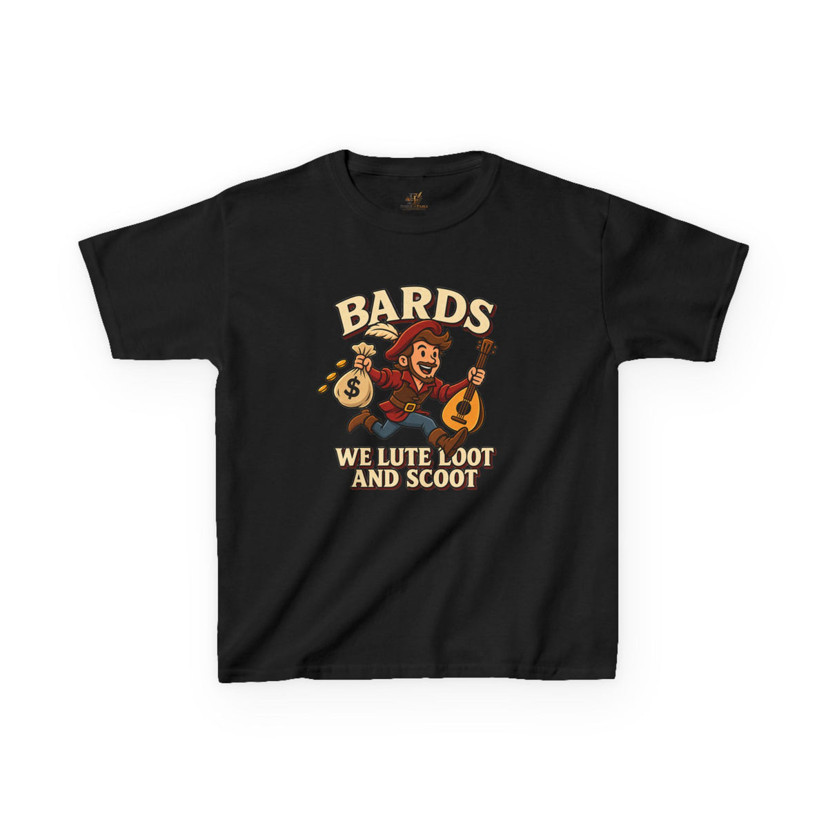 Kids Bard T-Shirt | Lute, Loot & Scoot Fantasy Music Tee
