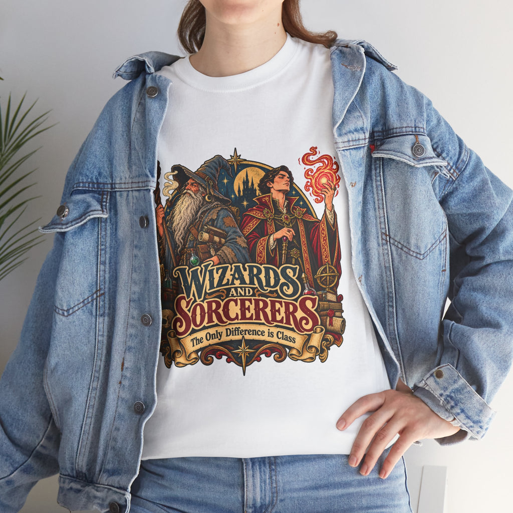 Wizards & Sorcerers RPG T-Shirt | The Only Difference Is Class