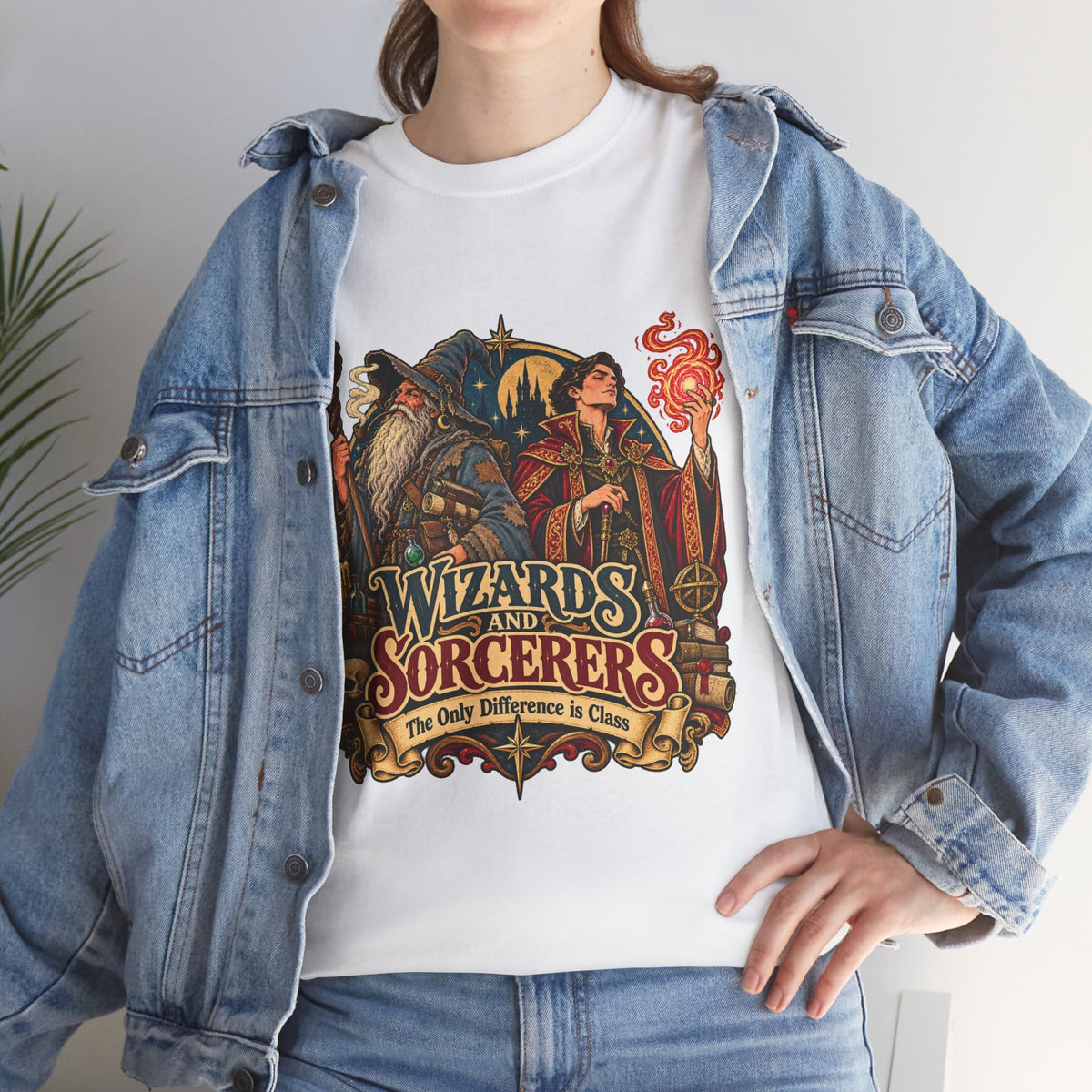 Wizards & Sorcerers RPG T-Shirt | The Only Difference Is Class