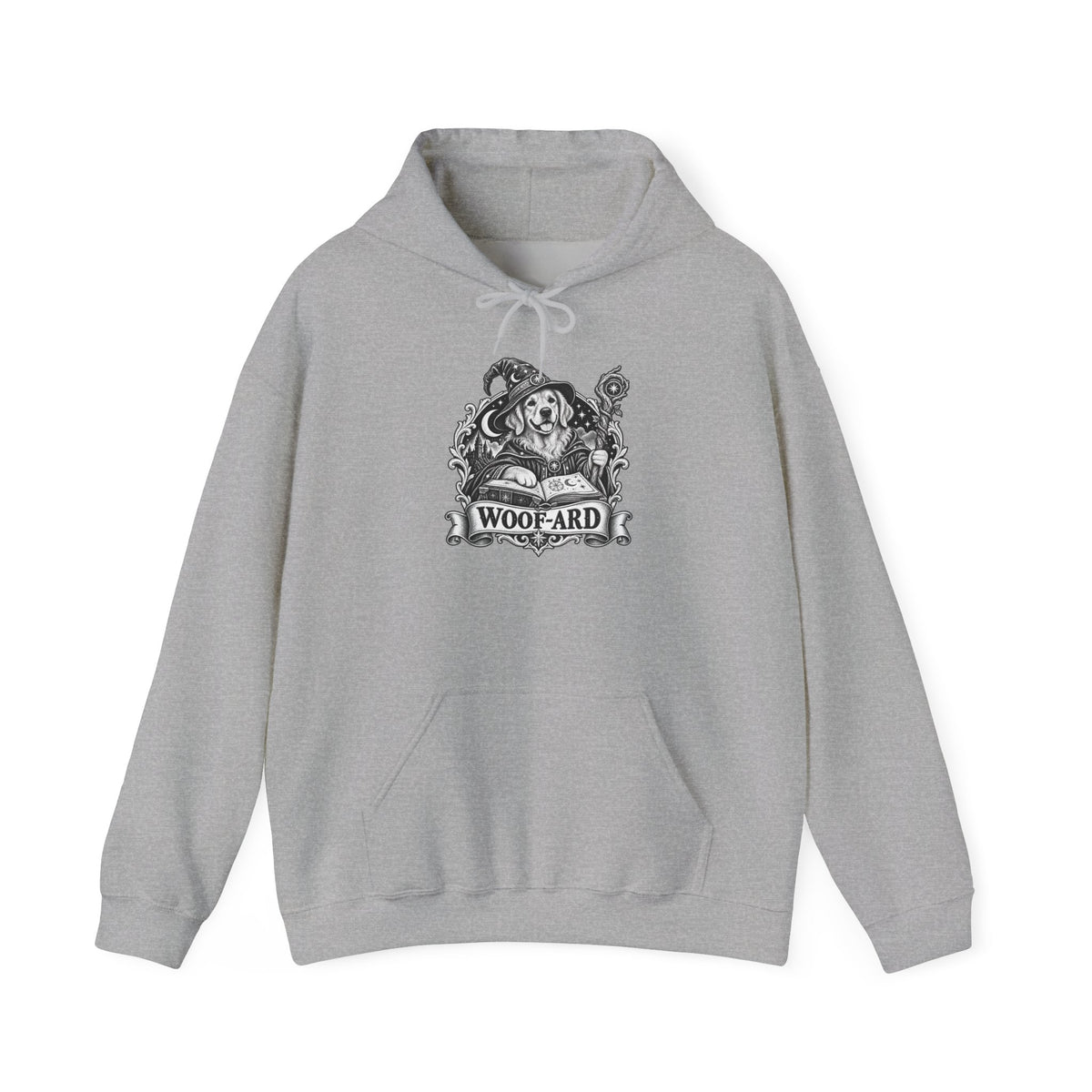 Woof-ard Dog Hoodie – Wizard Fantasy RPG Pullover