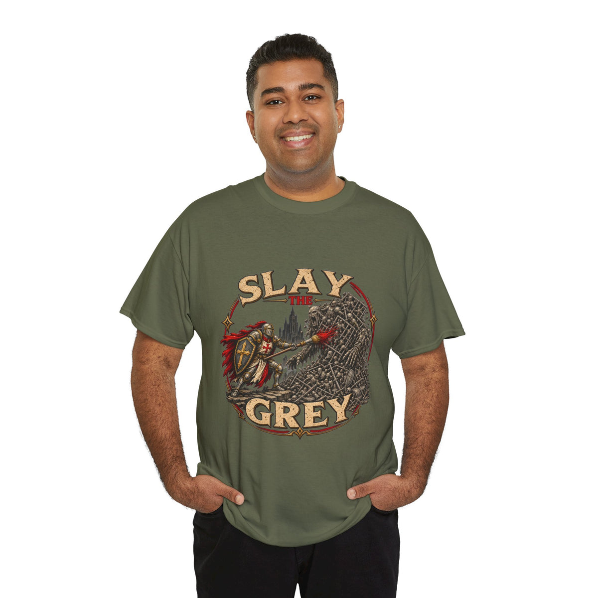 Slay the Grey Miniature Painting T-Shirt | Fantasy Hobbyist Tee