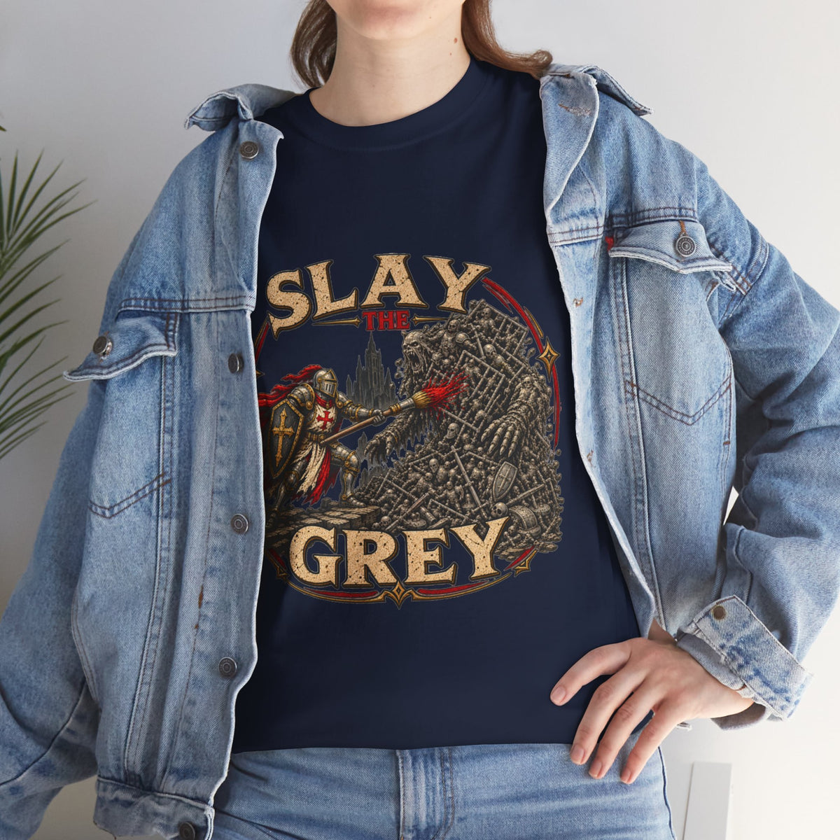 Slay the Grey Miniature Painting T-Shirt | Fantasy Hobbyist Tee