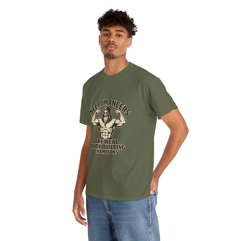 Necromancers: The Real Bodybuilding Champions T-Shirt | Funny RPG Tee