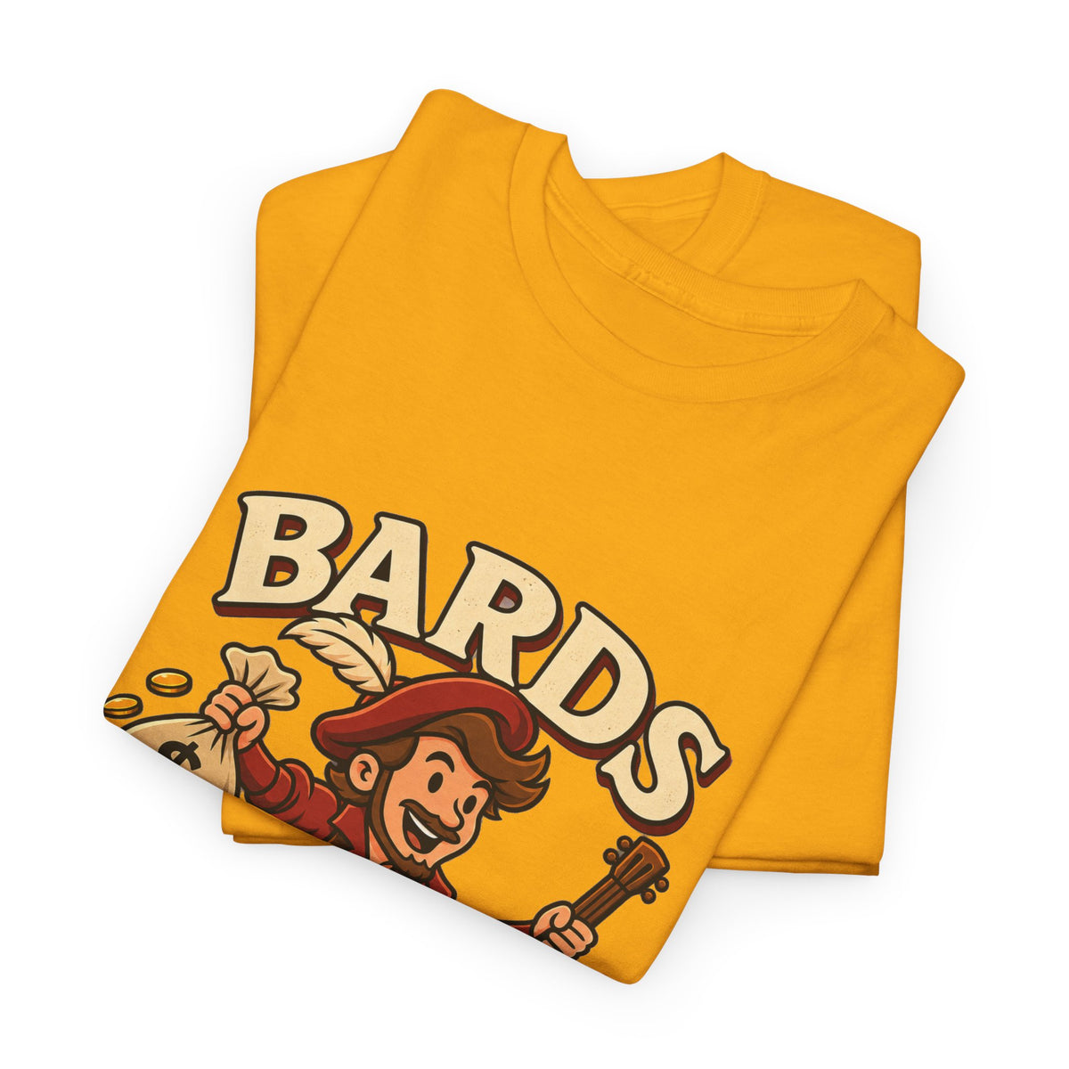 Bards: We Lute, Loot & Scoot T-Shirt | Funny Fantasy RPG Tee
