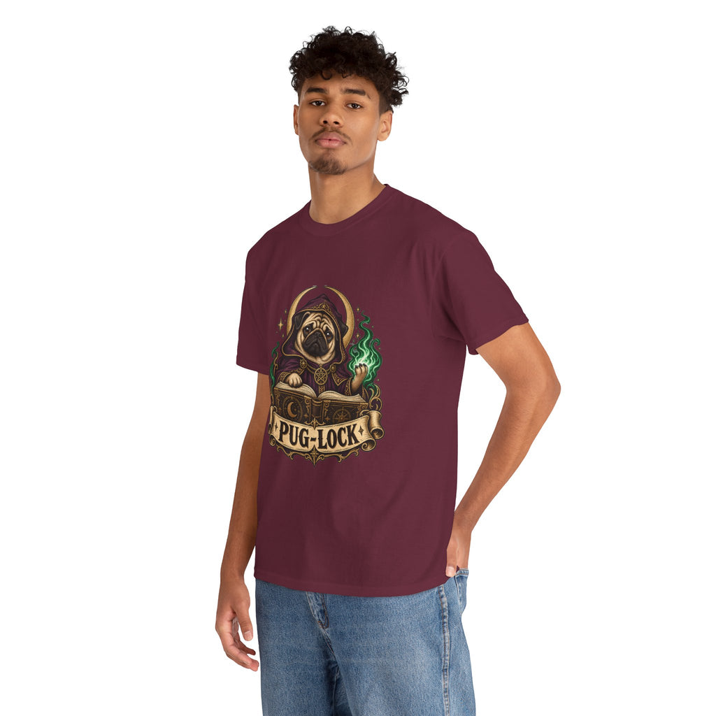 Pug-lock Dog Shirt – Warlock Fantasy RPG Tee