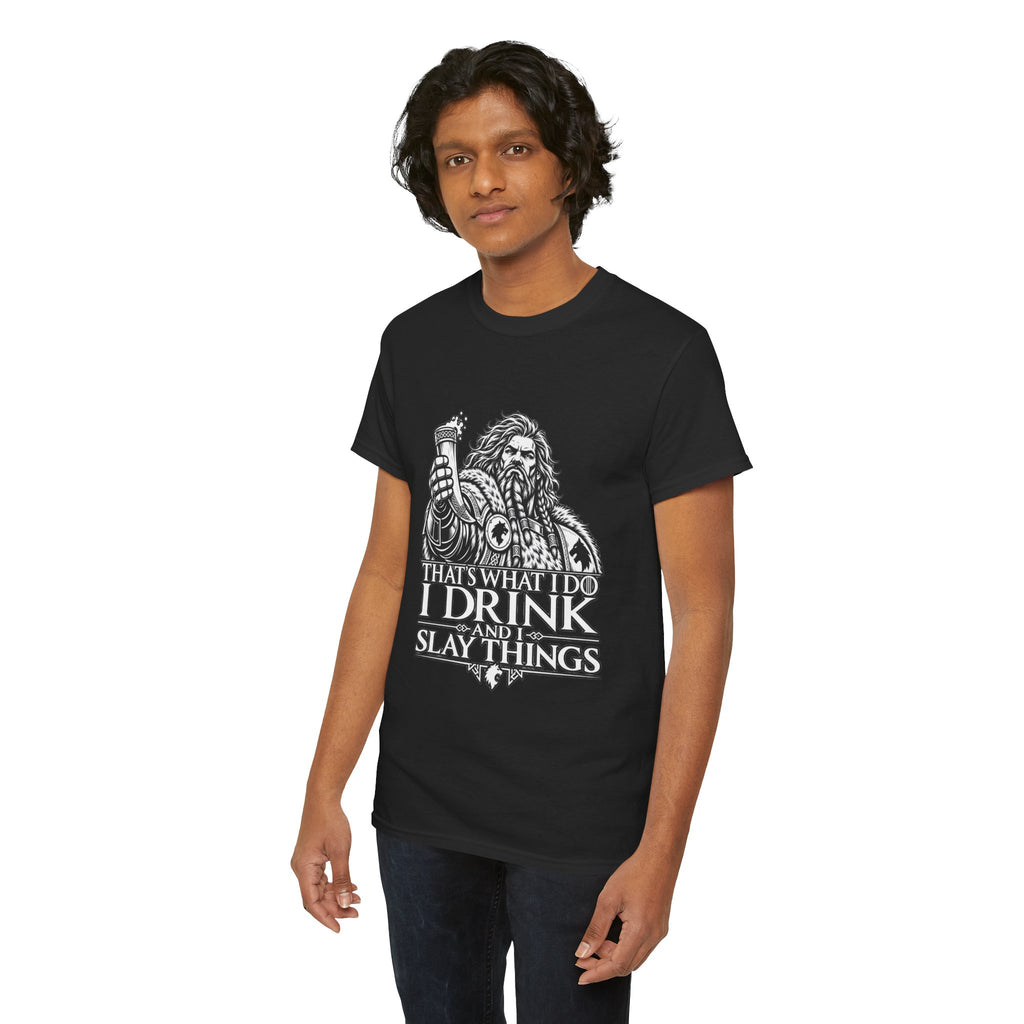 I Drink, I Slay Things Shirt – Space Wolf Humor & Tabletop Gaming Tee