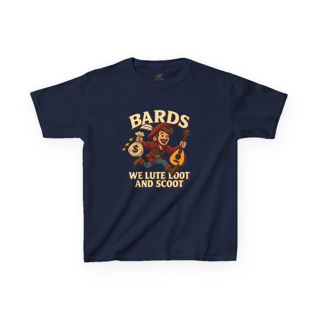 Kids Bard T-Shirt | Lute, Loot & Scoot Fantasy Music Tee