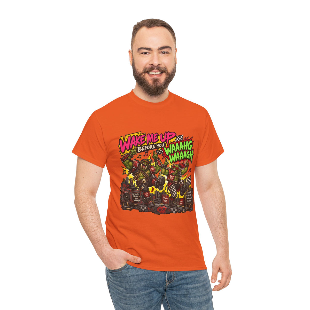 Wake Me Up Before You Waaagh! Shirt – Ork Humor & Tabletop Gaming Tee