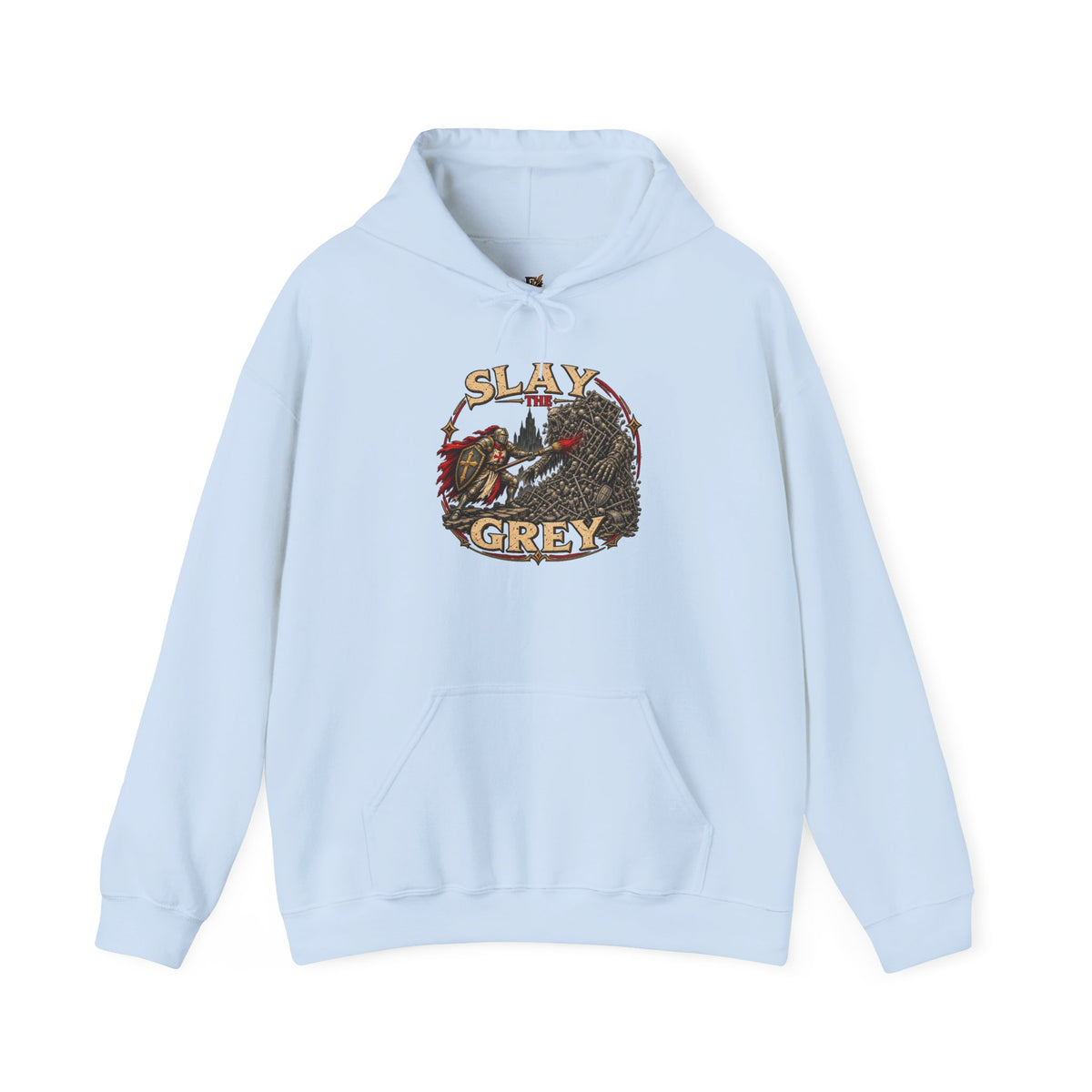 Slay the Grey Hoodie | Fantasy Miniature Painting Graphic Pullover
