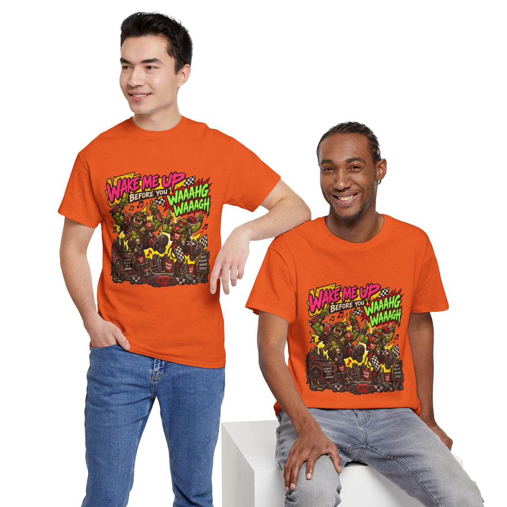Wake Me Up Before You Waaagh! Shirt – Ork Humor & Tabletop Gaming Tee
