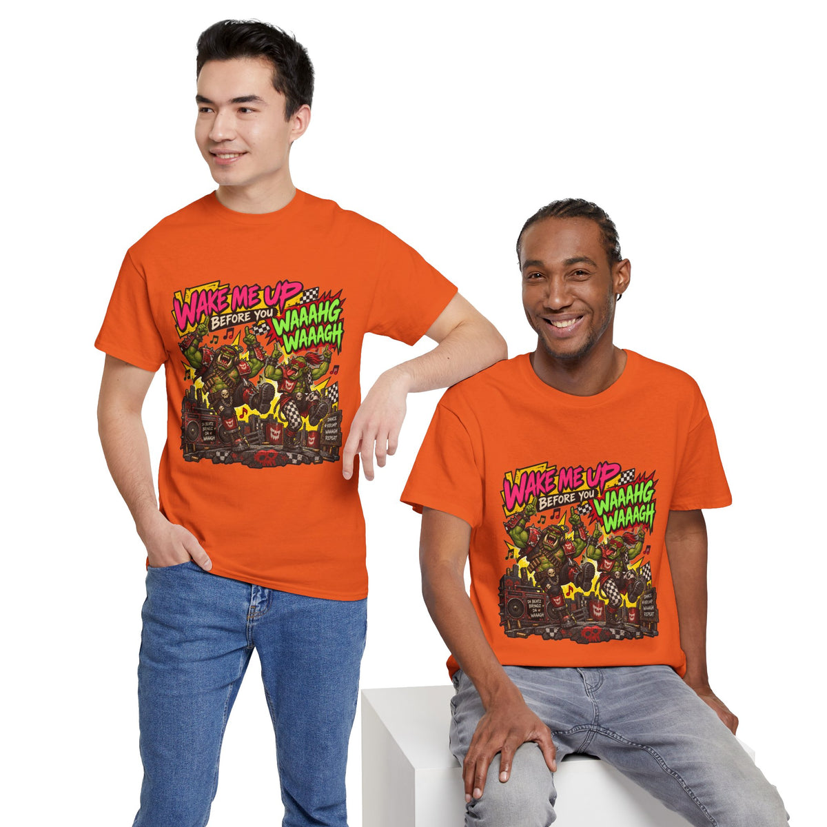 Wake Me Up Before You Waaagh! Shirt – Ork Humor & Tabletop Gaming Tee
