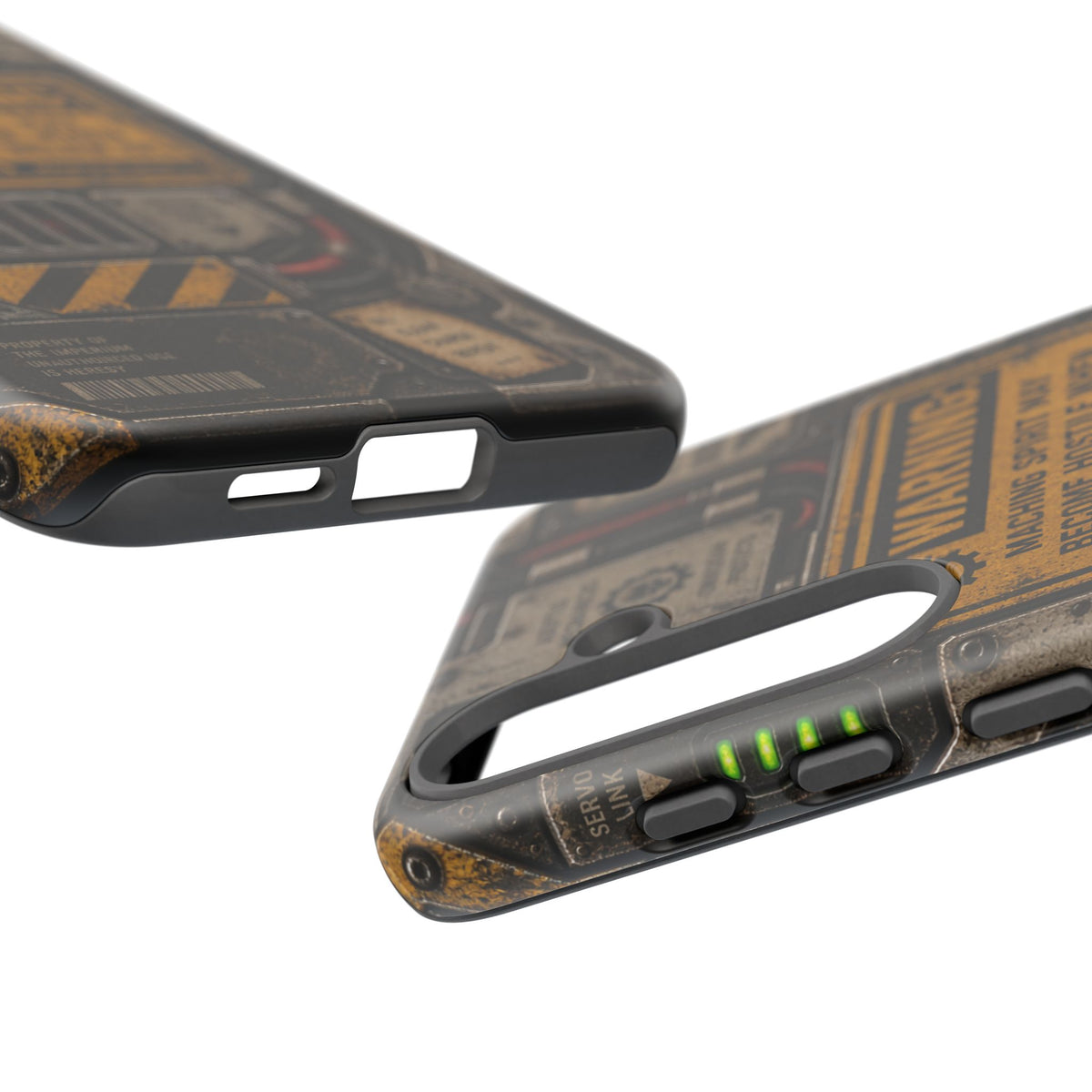 Machine Spirit Warning Phone Case | Grimdark Sci-Fi Design