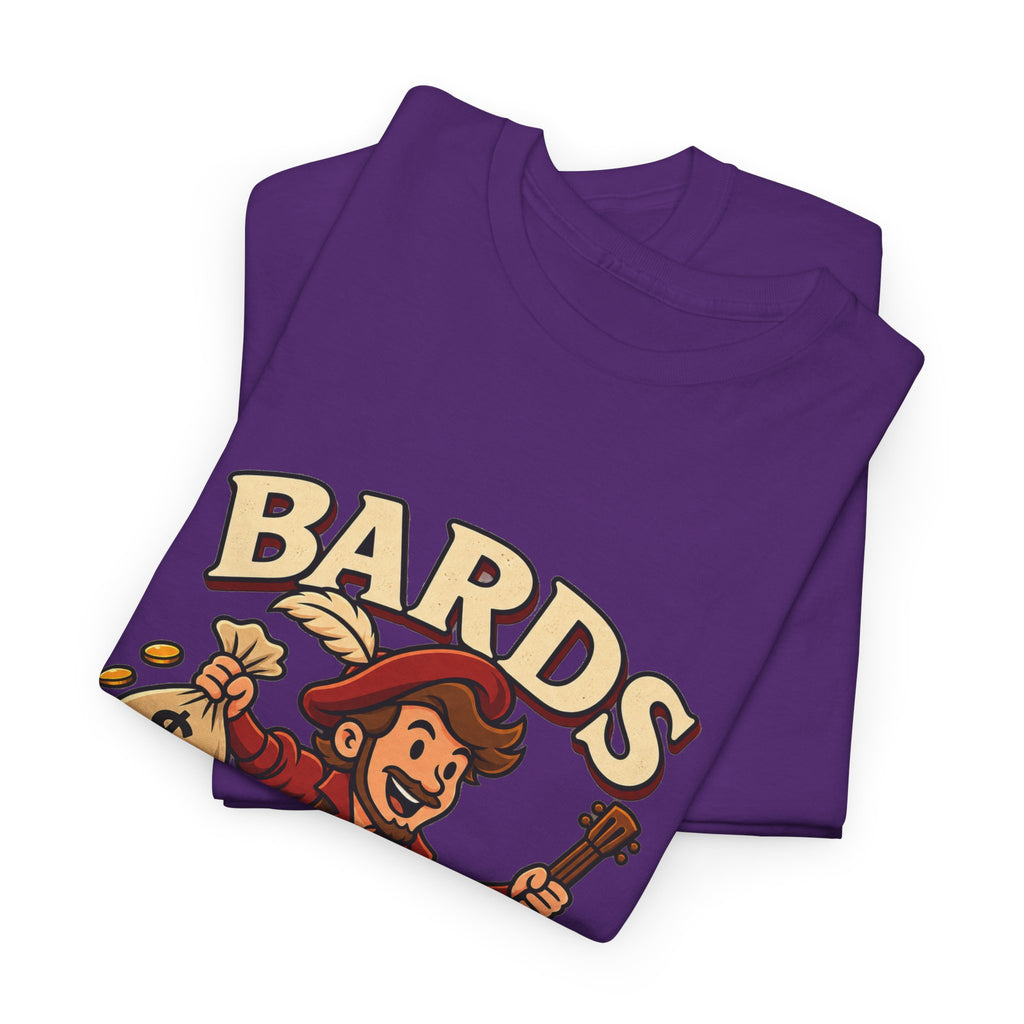 Bards: We Lute, Loot & Scoot T-Shirt | Funny Fantasy RPG Tee