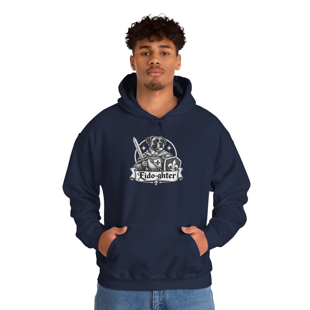 Fido-ghter Dog Hoodie – Fighter Fantasy RPG Pullover