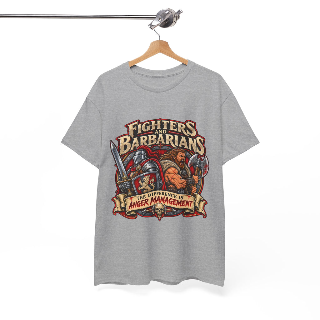 Fighters & Barbarians RPG Tee | The Difference Is Anger Management