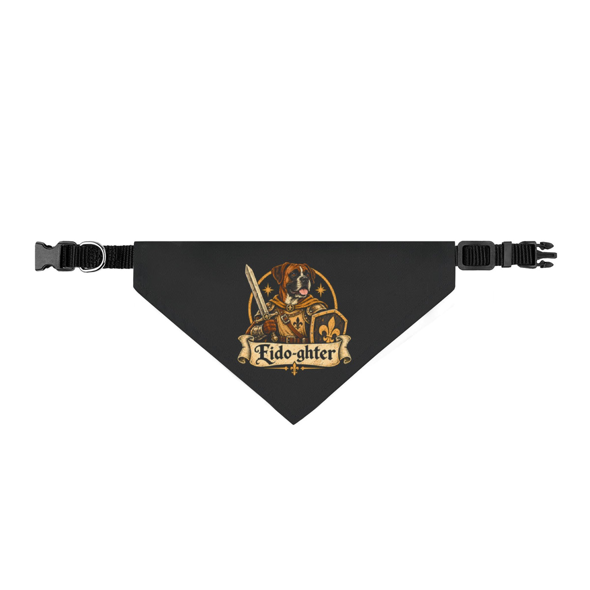 Fido-ghter Dog Bandana – Fighter Fantasy Pet Accessory