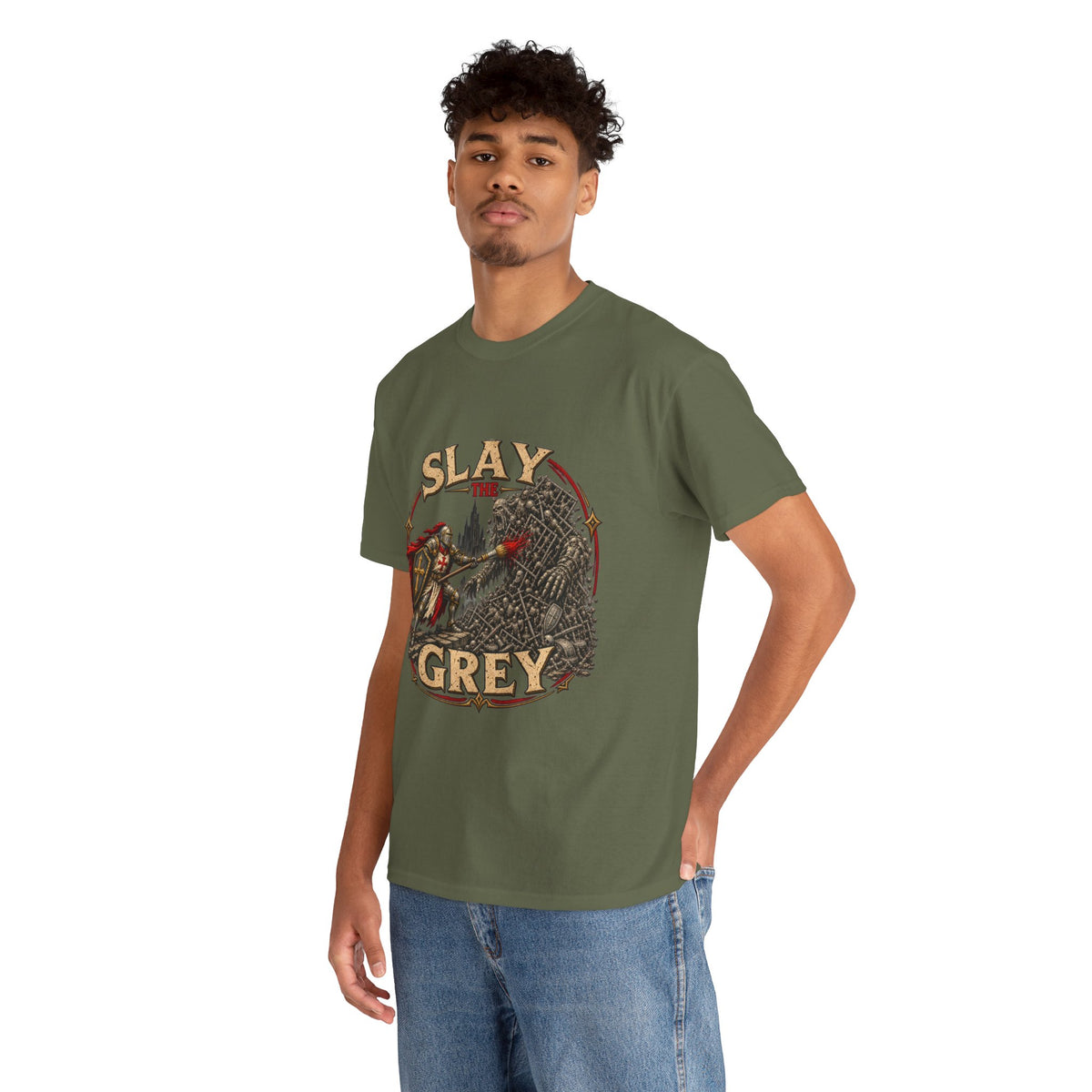 Slay the Grey Miniature Painting T-Shirt | Fantasy Hobbyist Tee