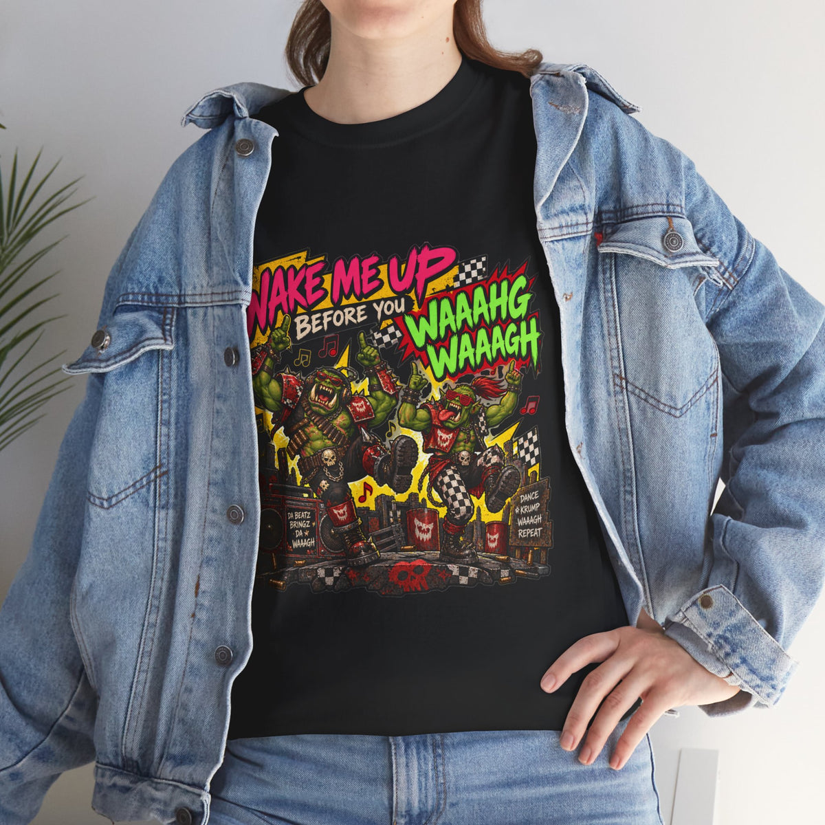 Wake Me Up Before You Waaagh! Shirt – Ork Humor & Tabletop Gaming Tee