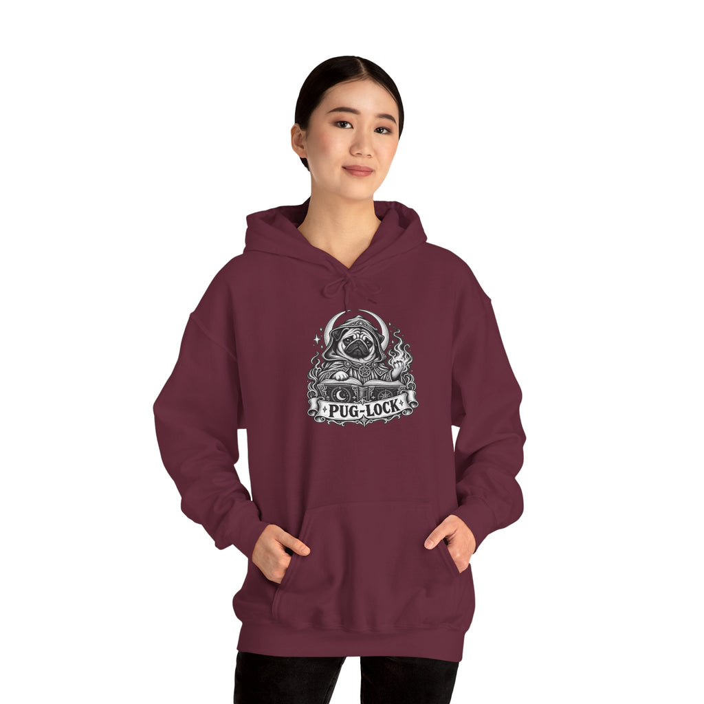 Pug-lock Dog Hoodie – Warlock Fantasy RPG Pullover