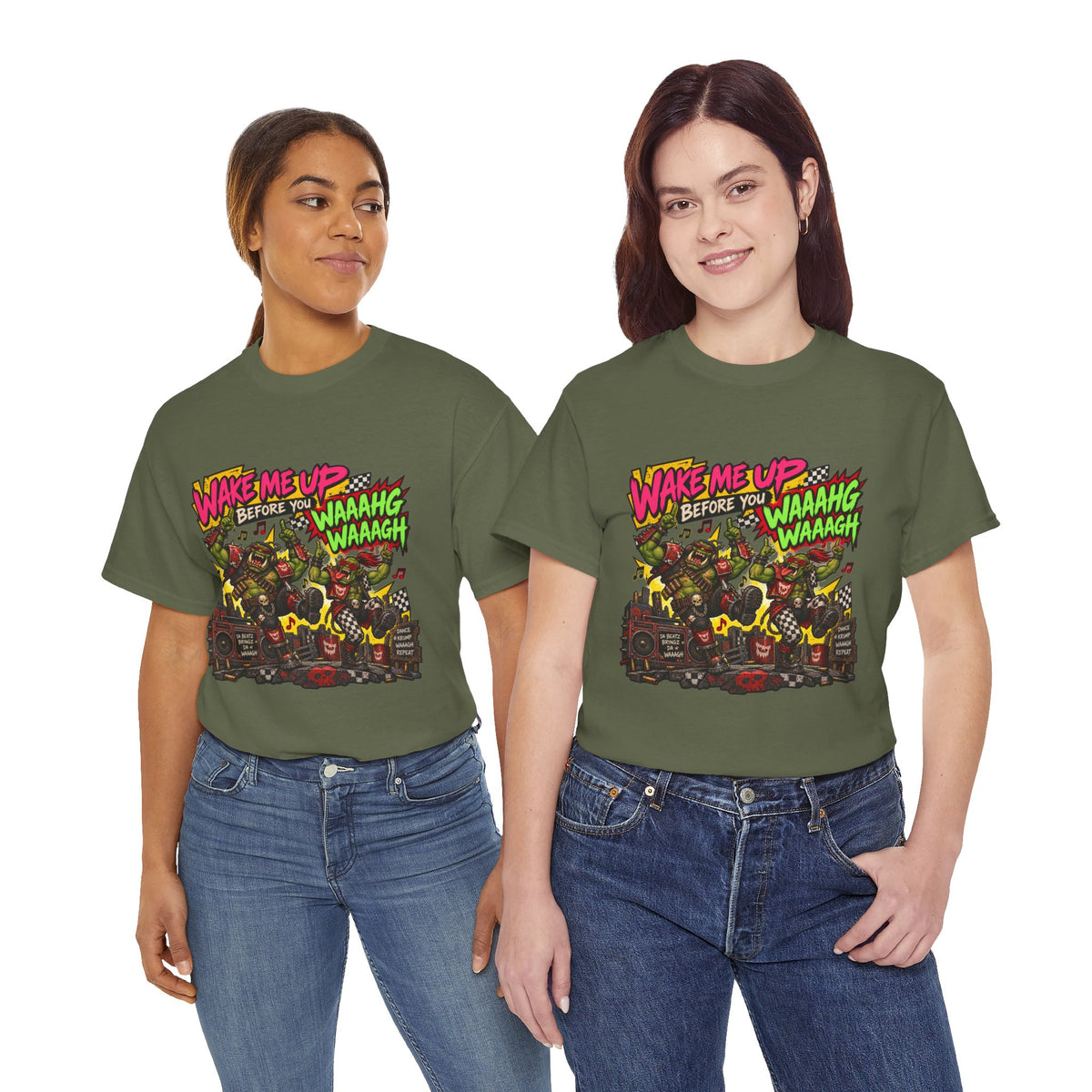 Wake Me Up Before You Waaagh! Shirt – Ork Humor & Tabletop Gaming Tee