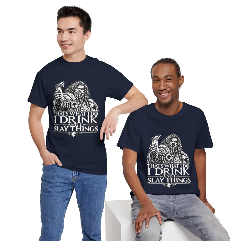 I Drink, I Slay Things Shirt – Space Wolf Humor & Tabletop Gaming Tee
