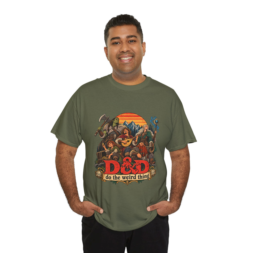 Do the Weird Thing T-Shirt – Funny Tabletop RPG Gamer Tee | Fantasy Roleplaying Shirt
