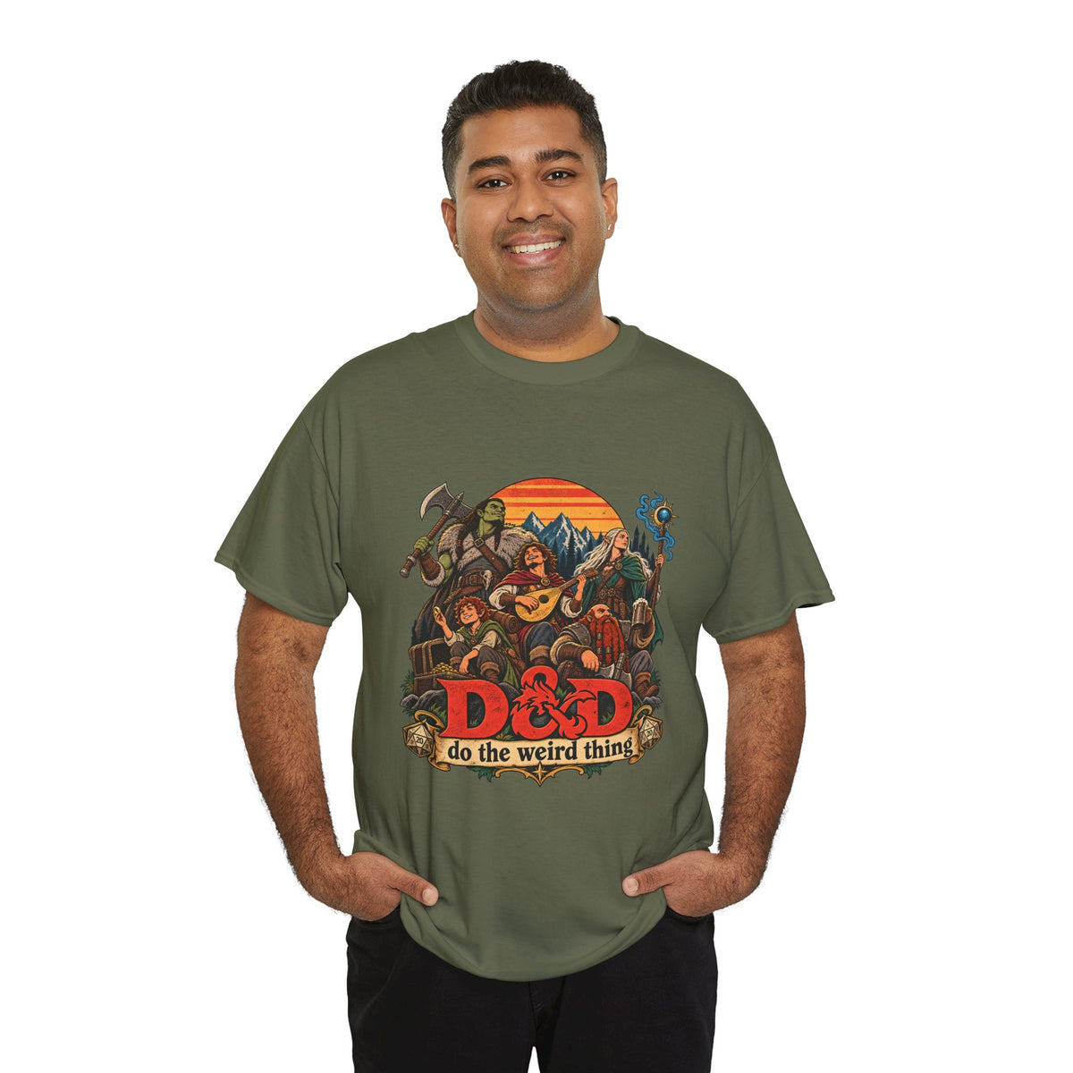 Do the Weird Thing T-Shirt – Funny Tabletop RPG Gamer Tee | Fantasy Roleplaying Shirt