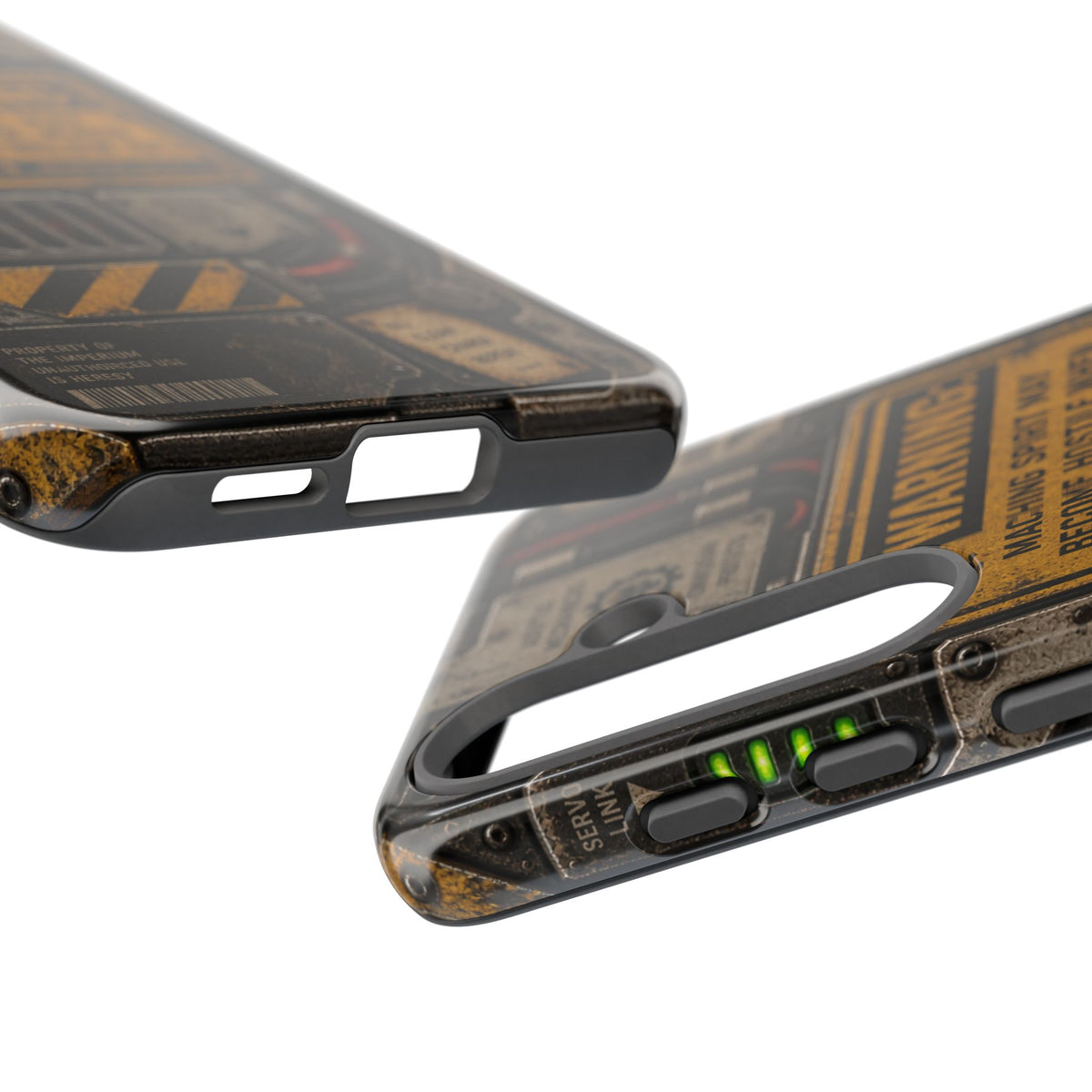 Machine Spirit Warning Phone Case | Grimdark Sci-Fi Design