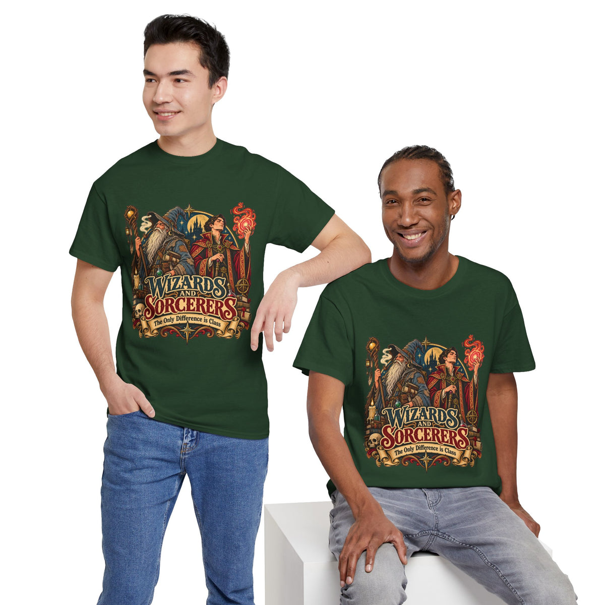 Wizards & Sorcerers RPG T-Shirt | The Only Difference Is Class