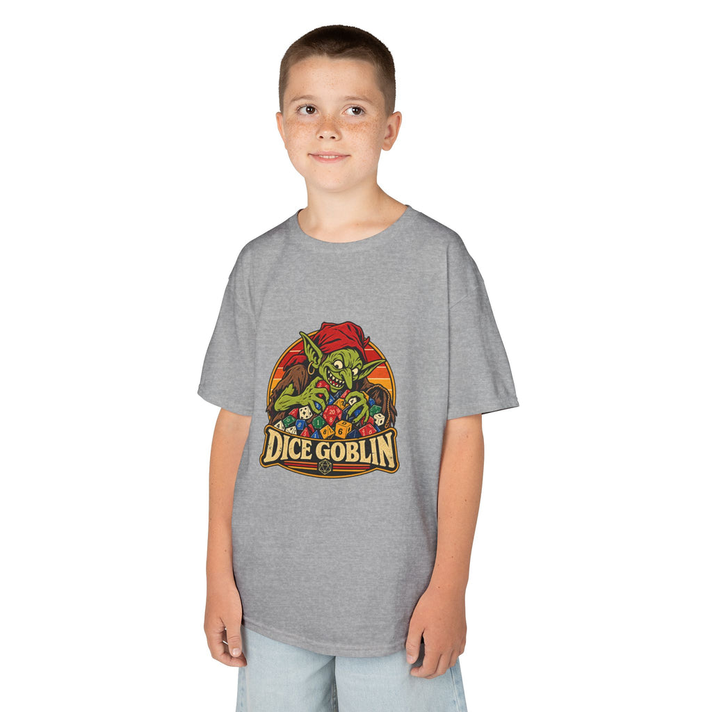 Kids Dice Goblin T-Shirt | Cute Tabletop RPG Gaming Tee