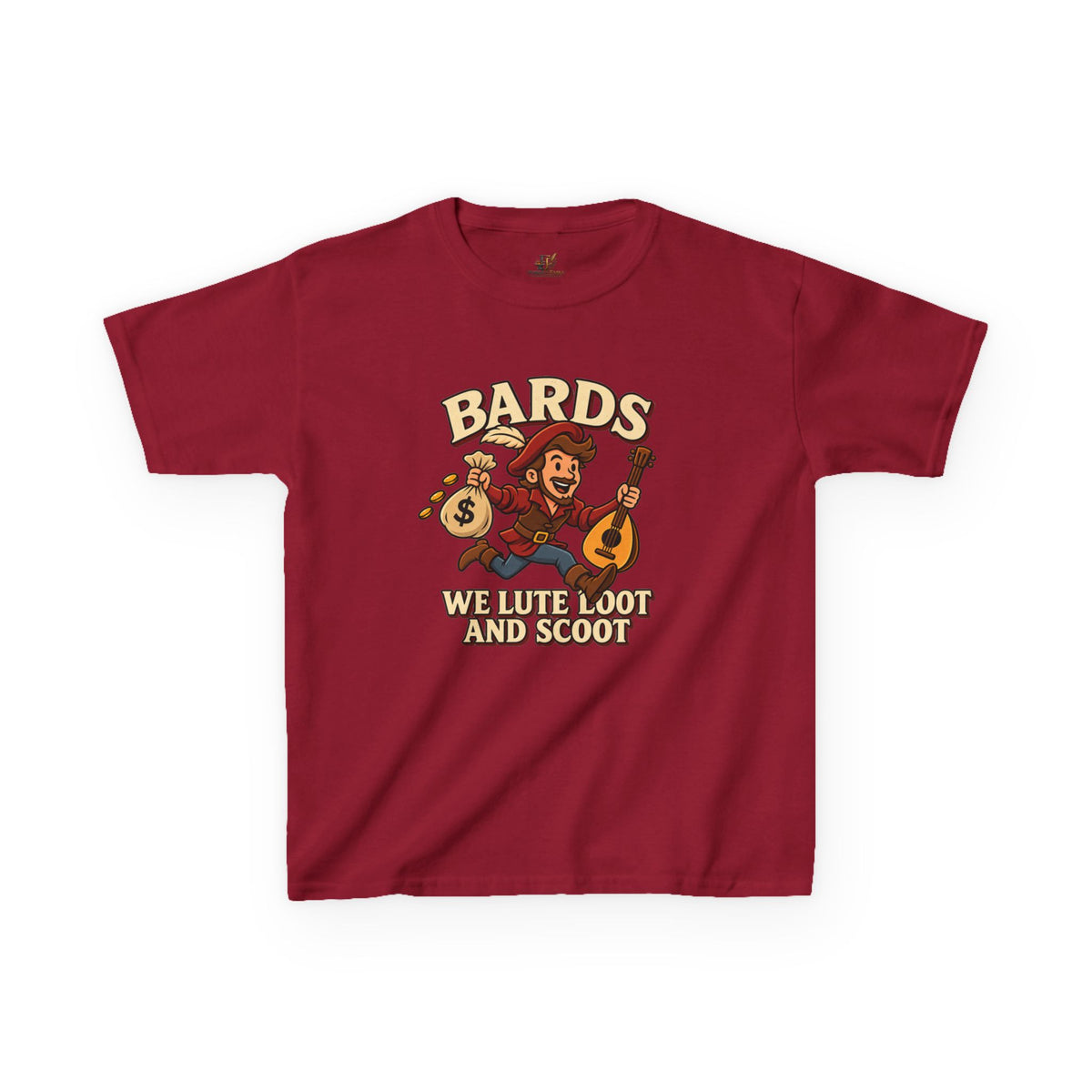 Kids Bard T-Shirt | Lute, Loot & Scoot Fantasy Music Tee