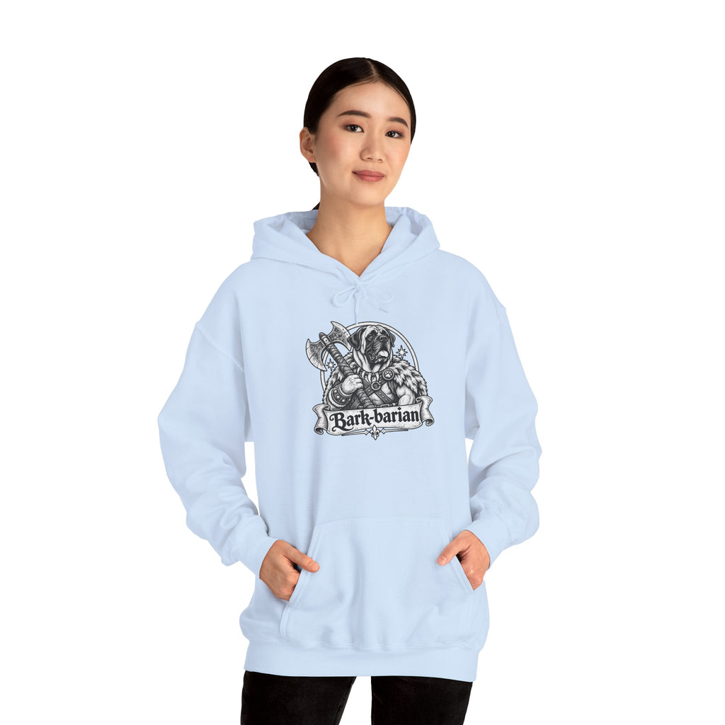 Bark-barian Dog Hoodie – Barbarian Fantasy RPG Pullover