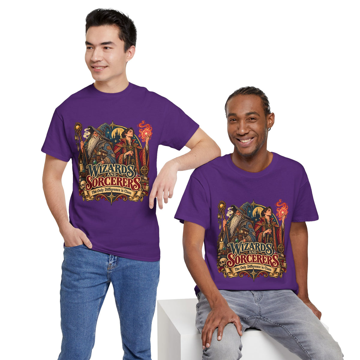 Wizards & Sorcerers RPG T-Shirt | The Only Difference Is Class