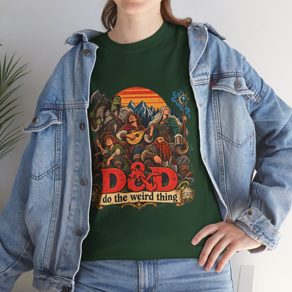 Do the Weird Thing T-Shirt – Funny Tabletop RPG Gamer Tee | Fantasy Roleplaying Shirt