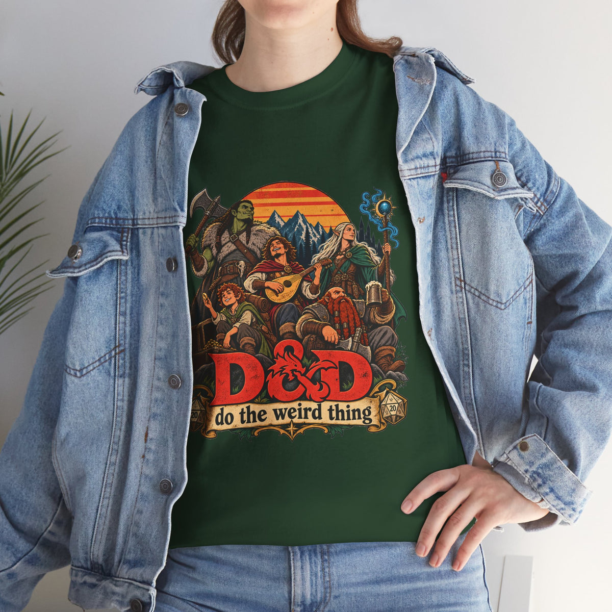 Do the Weird Thing T-Shirt – Funny Tabletop RPG Gamer Tee | Fantasy Roleplaying Shirt