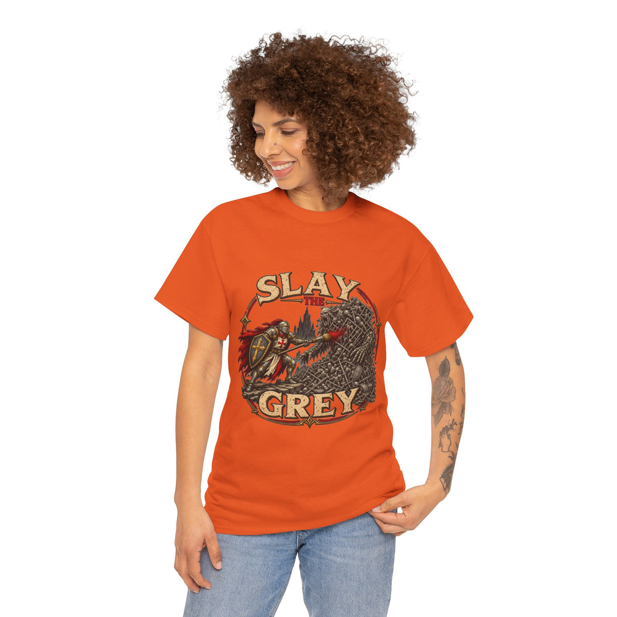 Slay the Grey Miniature Painting T-Shirt | Fantasy Hobbyist Tee
