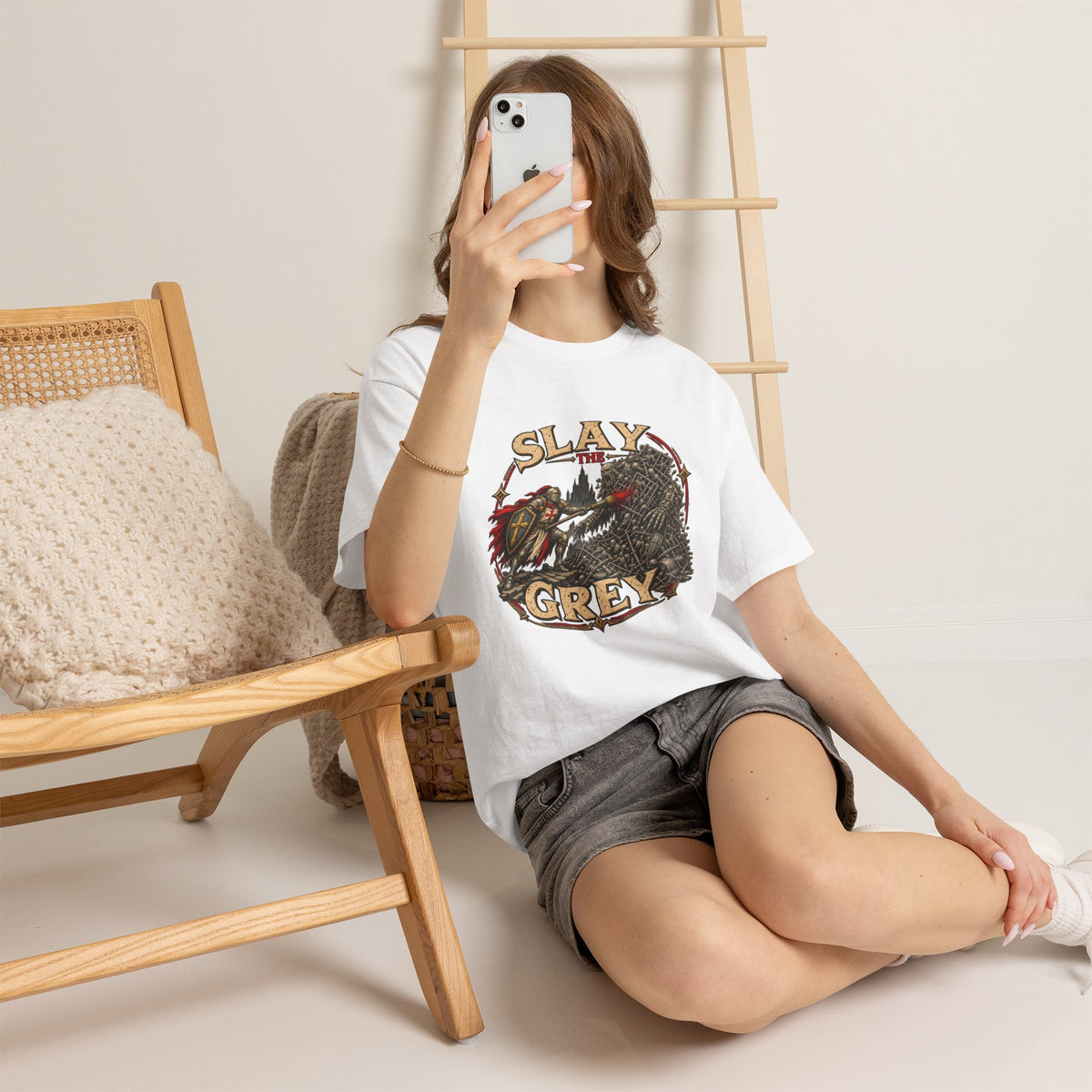 Slay the Grey Miniature Painting T-Shirt | Fantasy Hobbyist Tee