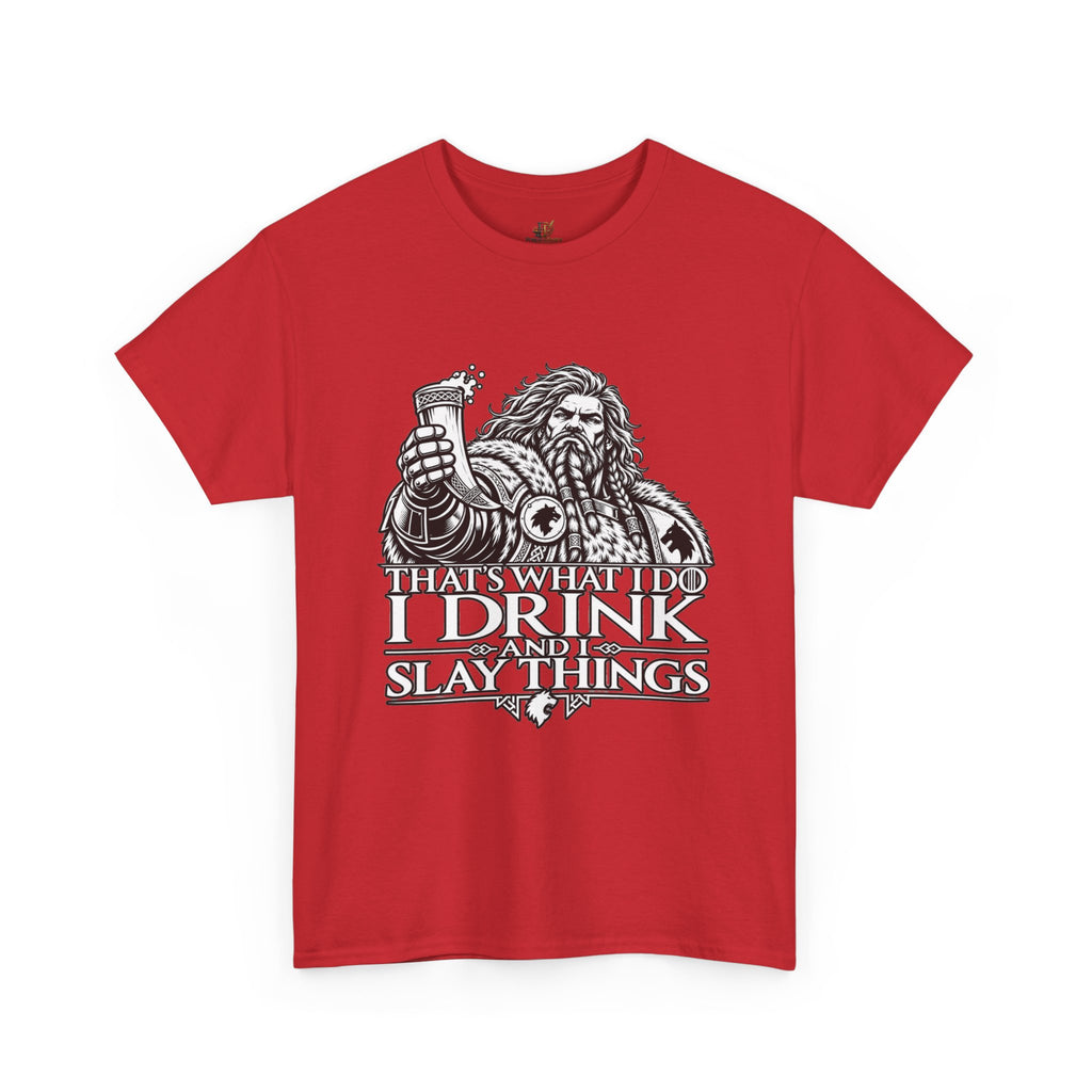 I Drink, I Slay Things Shirt – Space Wolf Humor & Tabletop Gaming Tee