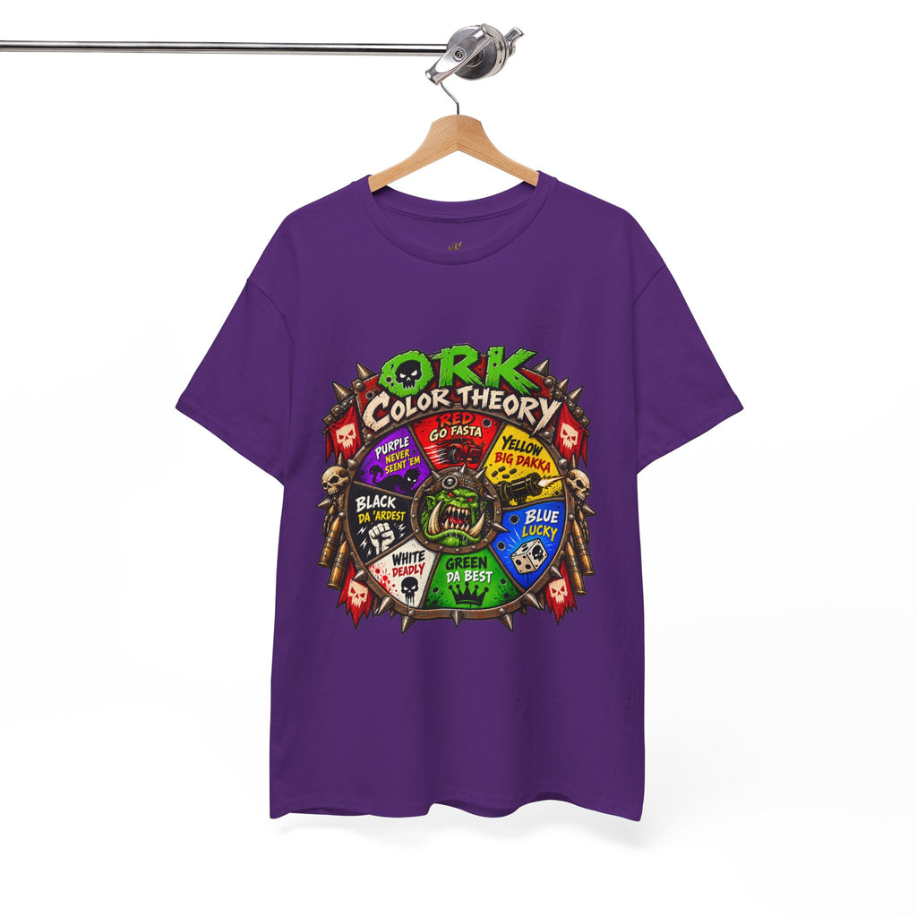 Green-Skin Color Theory T-Shirt – Funny Tabletop Wargaming Tee | Ork Fantasy Sci-Fi Gamer Shirt