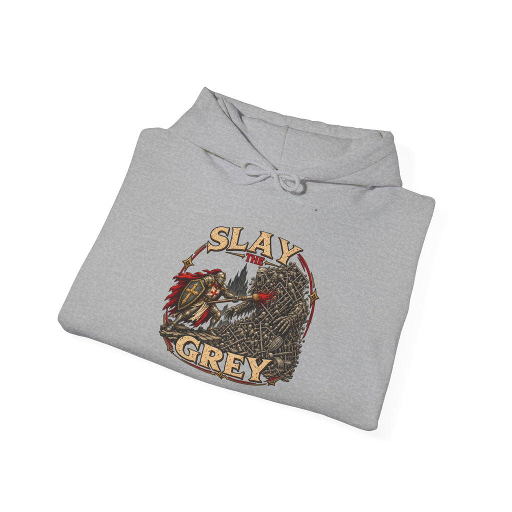 Slay the Grey Hoodie | Fantasy Miniature Painting Graphic Pullover