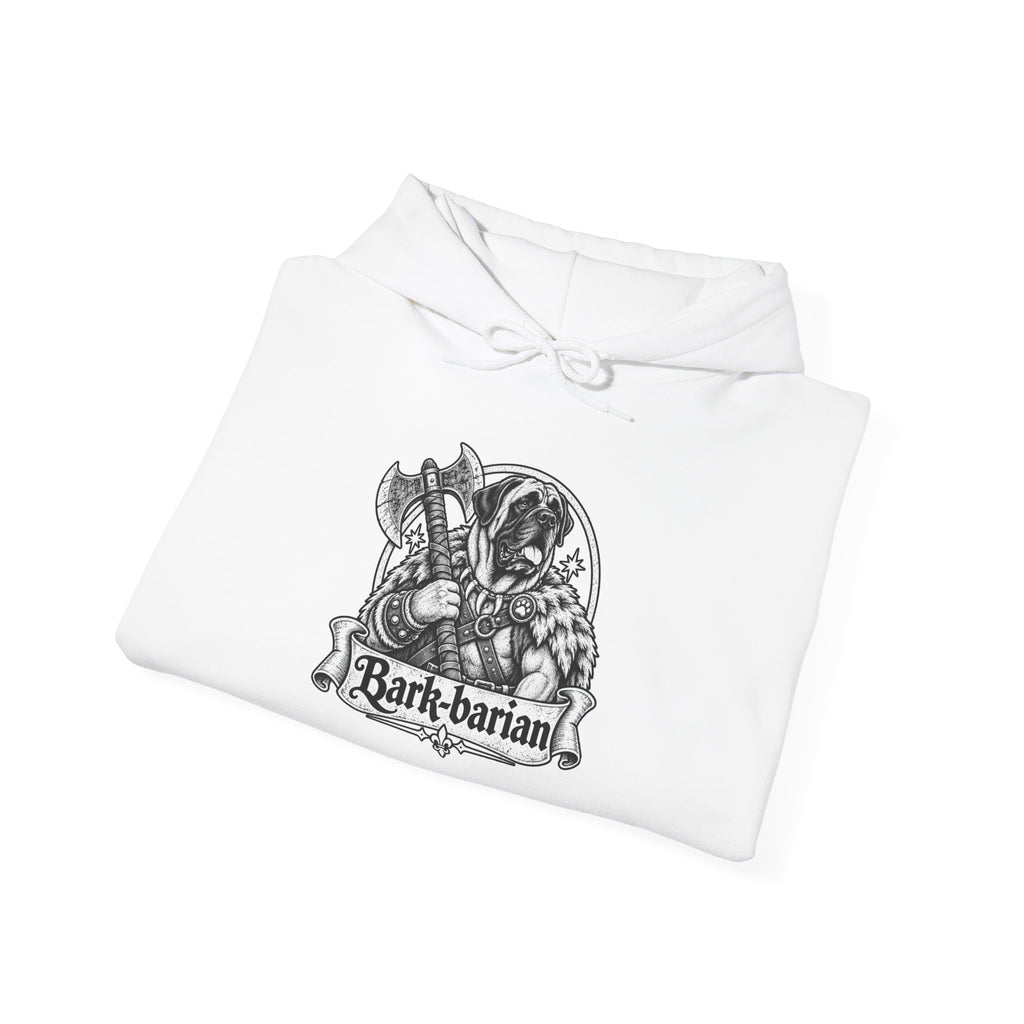 Bark-barian Dog Hoodie – Barbarian Fantasy RPG Pullover