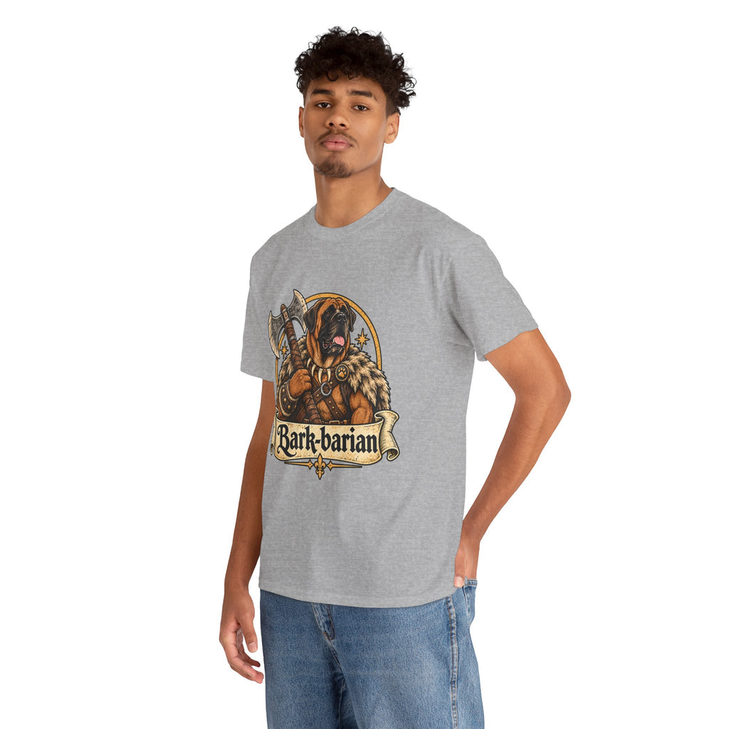Bark Barian Dog T Shirt Funny Barbarian Fantasy Tee