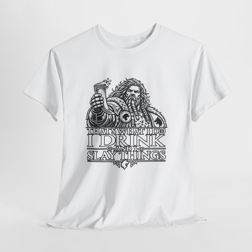 I Drink, I Slay Things Shirt – Space Wolf Humor & Tabletop Gaming Tee