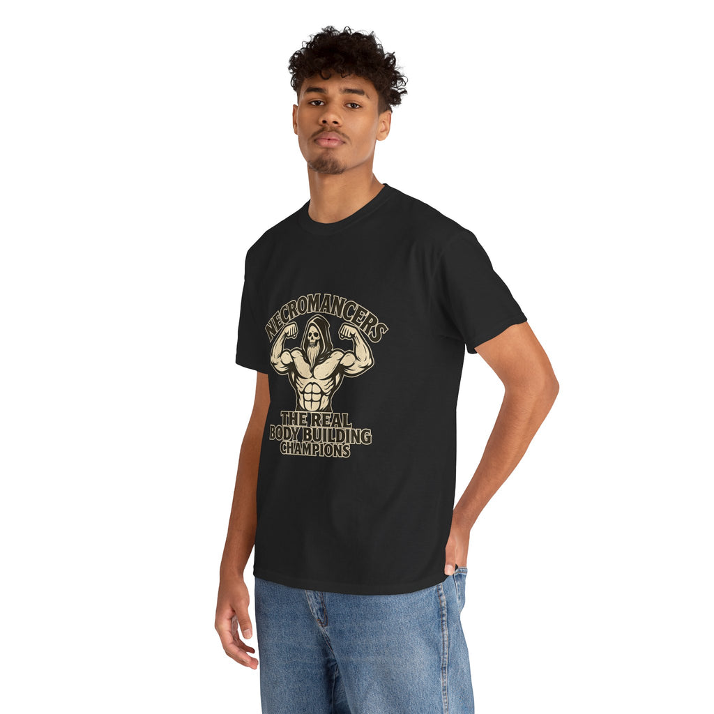 Necromancers: The Real Bodybuilding Champions T-Shirt | Funny RPG Tee