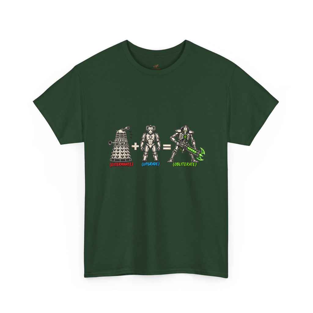 Dalek + Cyberman = Necron Shirt – Sci-Fi Crossover Humor Tee