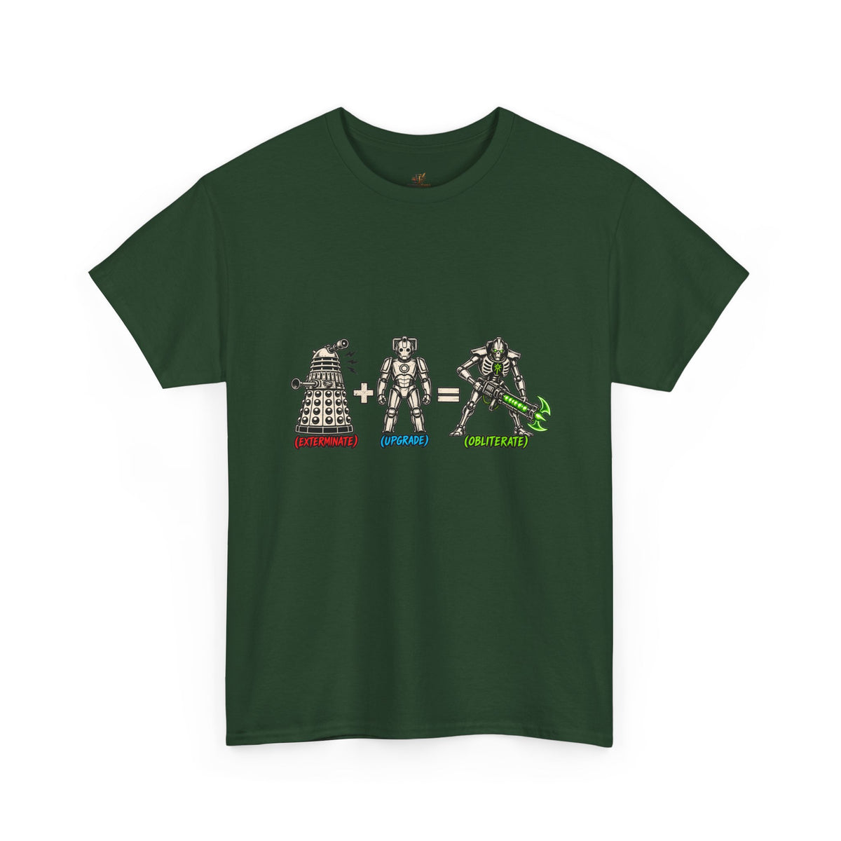 Dalek + Cyberman = Necron Shirt – Sci-Fi Crossover Humor Tee