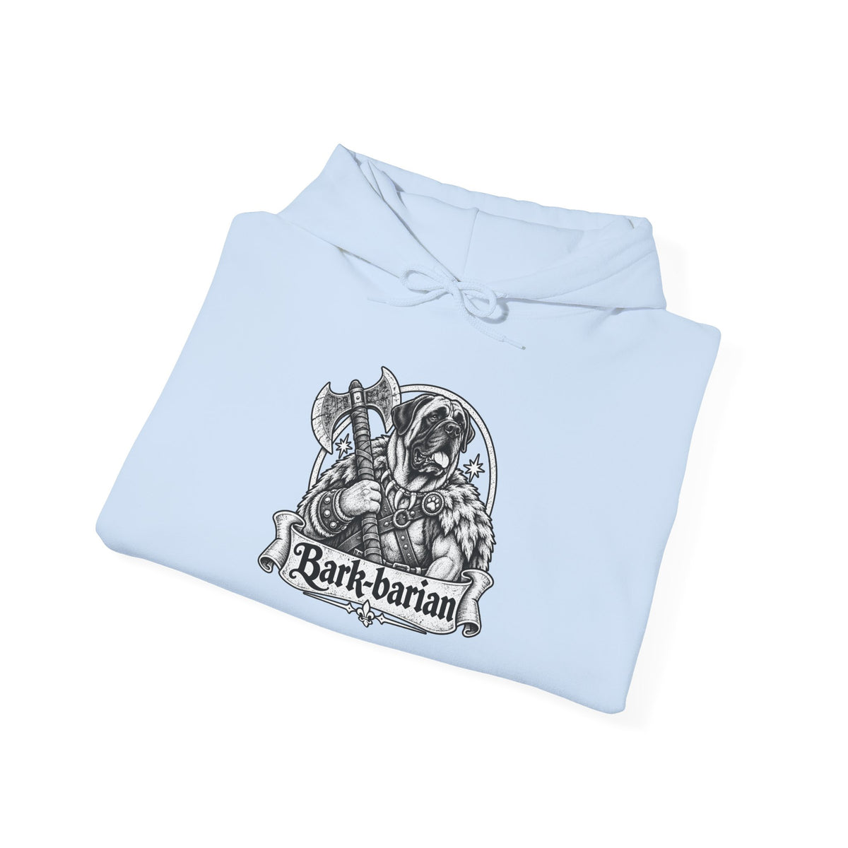 Bark-barian Dog Hoodie – Barbarian Fantasy RPG Pullover